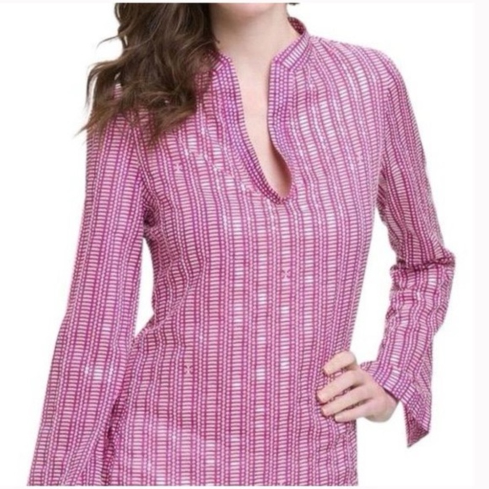 NWT Tory Burch Stephanie Tunic in Wild Orchid Womens Size 8